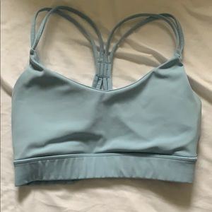 Forever 21 sports bra light blue